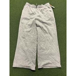 Women’s Colsie Wide Legged Sweat Pants with Pockets Drawstring Gray Size XL